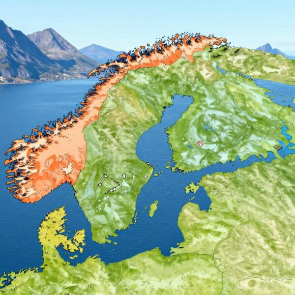 Z kim graniczy Norwegia – granice lądowe i morskie