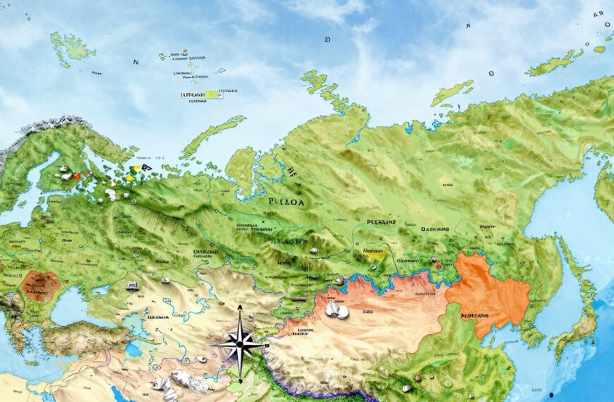Z kim graniczy Rosja mapa – granice Rosji krok po kroku